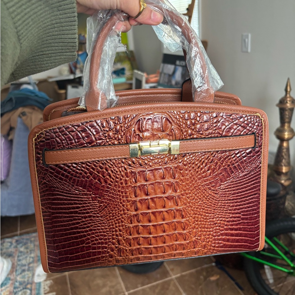 Ombre leather bag